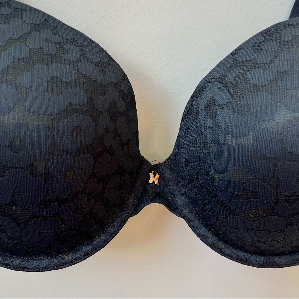 Savage X Fenty Leopard Lace Push Up Bra with X Charm - Picture 3 of 7